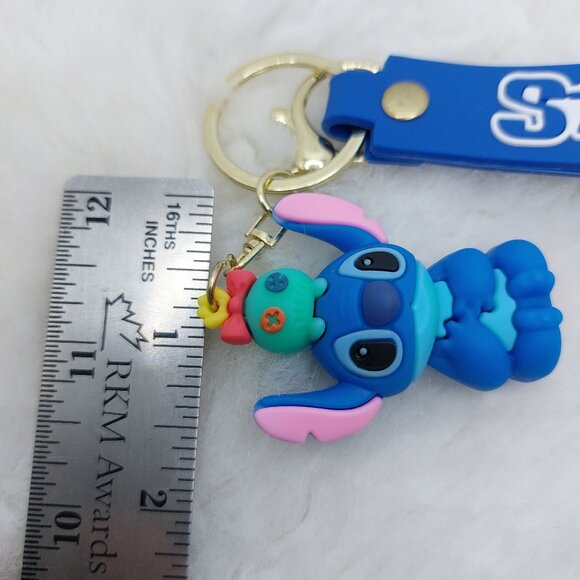 2/$25 Stitch and Scrump keychain wrist strap lanyard with 'Stitch' - Picture 5 of 6